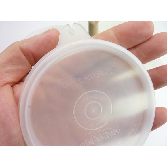 Vintage Tupperware Condiment Caddy & 3 Containers Lids Almond Beige Candy Dish - Picture 2 of 5